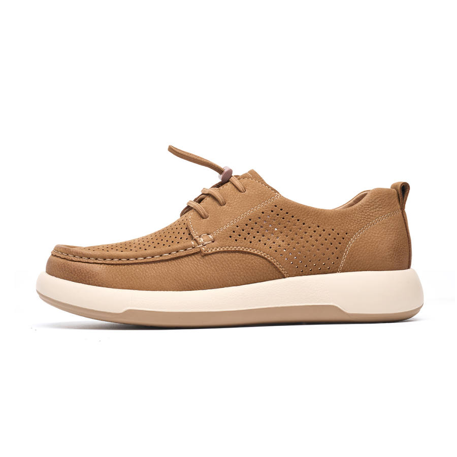 C°BANNER Top Grain Cow Leather Casual Shoes Men's Yellow Brown