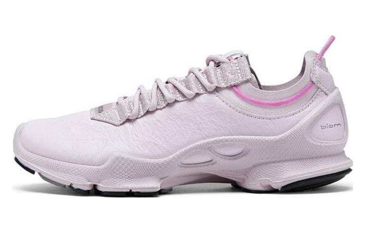Ecco Striding C Top Grain Cow Leather Low top Sports Casual Shoes Women's Ice Purple Pink