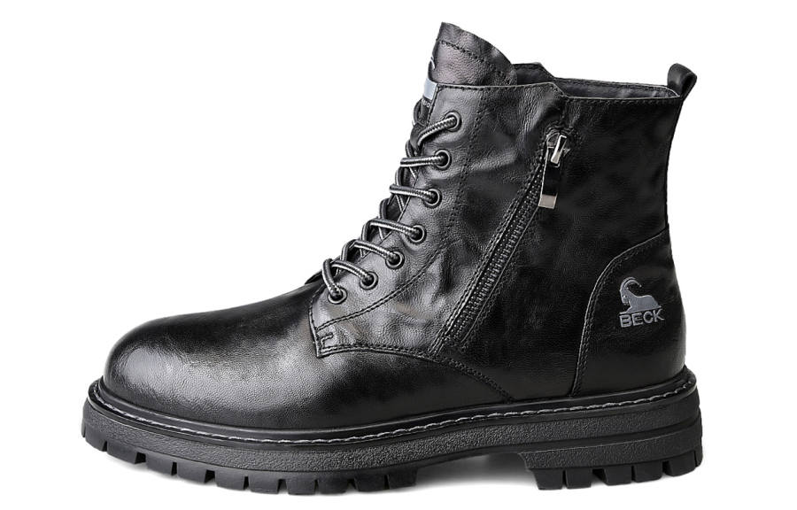 BECK BECK Short Combat Boots 4cm Men's Black