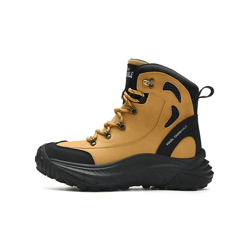 FAIRWHALE Snow Boots Men's Desert Yellow/Black Gray