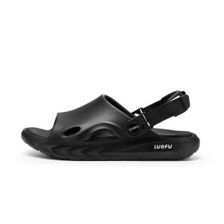 LUOFU Beach Sandals Women's Black/White/Cloud Frost/White Black Pepper