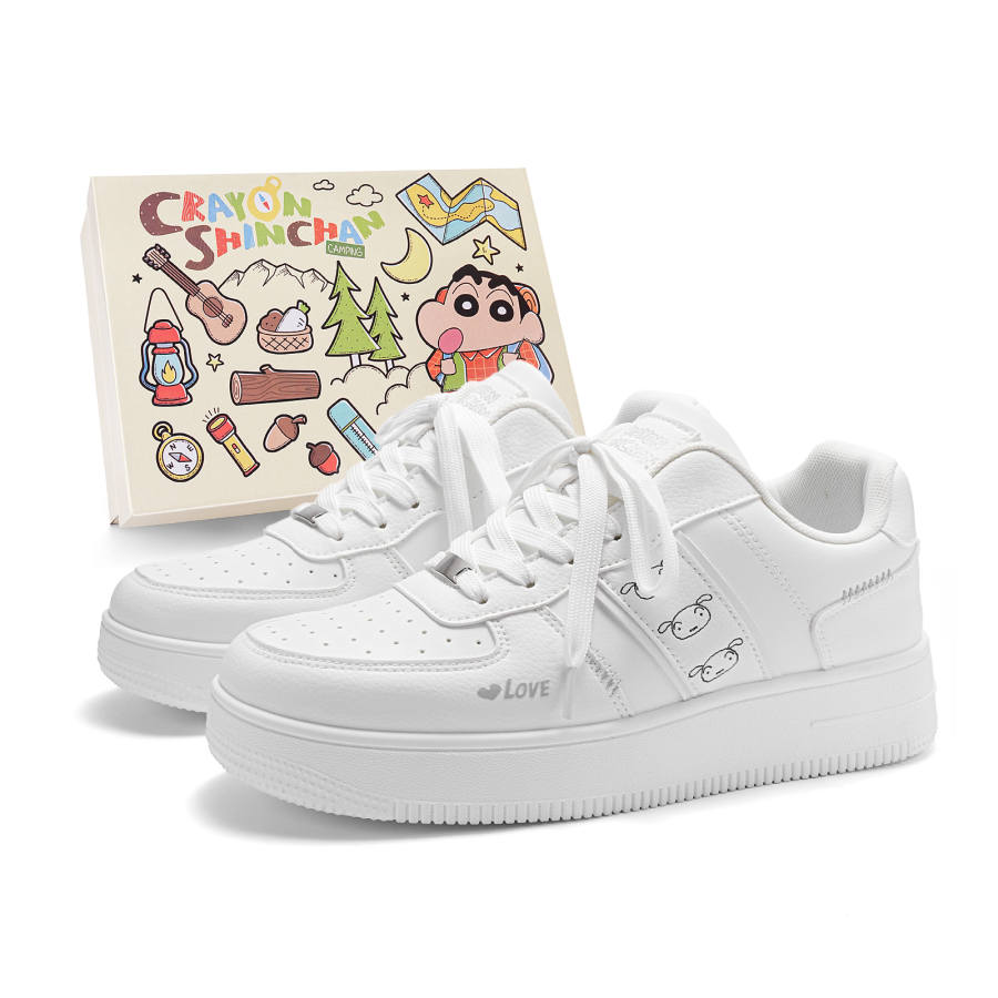 Crayon Shinchan Lightweight Height Increasing Low top Skateboard Shoes Unisex