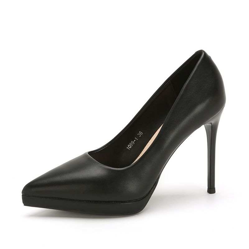ZUOMILUO Pu Slim Heel High Heels Women's