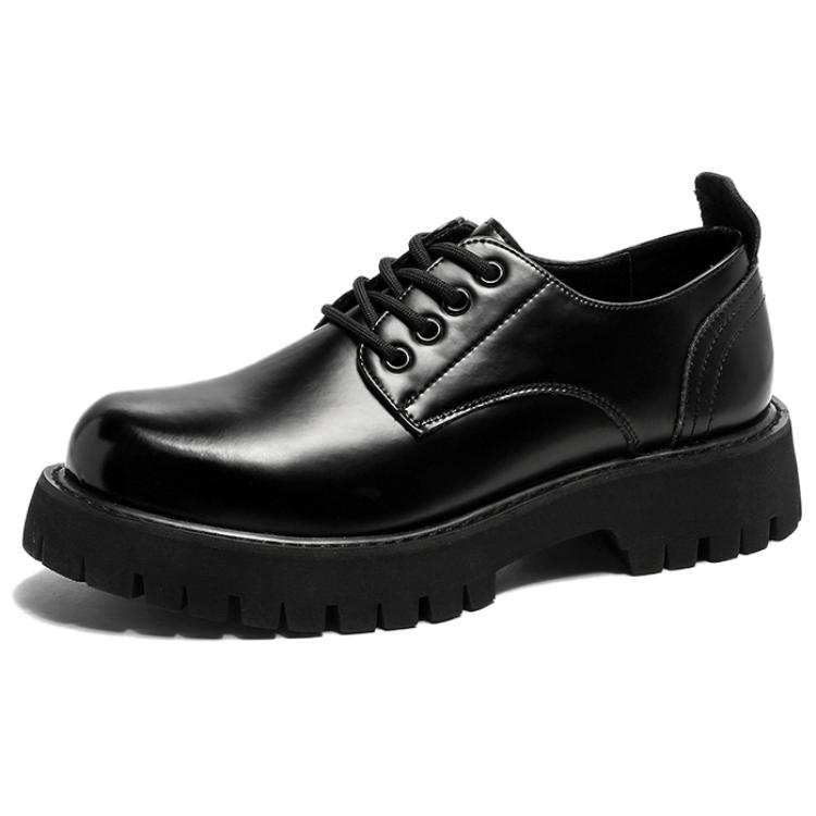 XIAOTOULANG Cow Leather Casual Shoes Men's Black