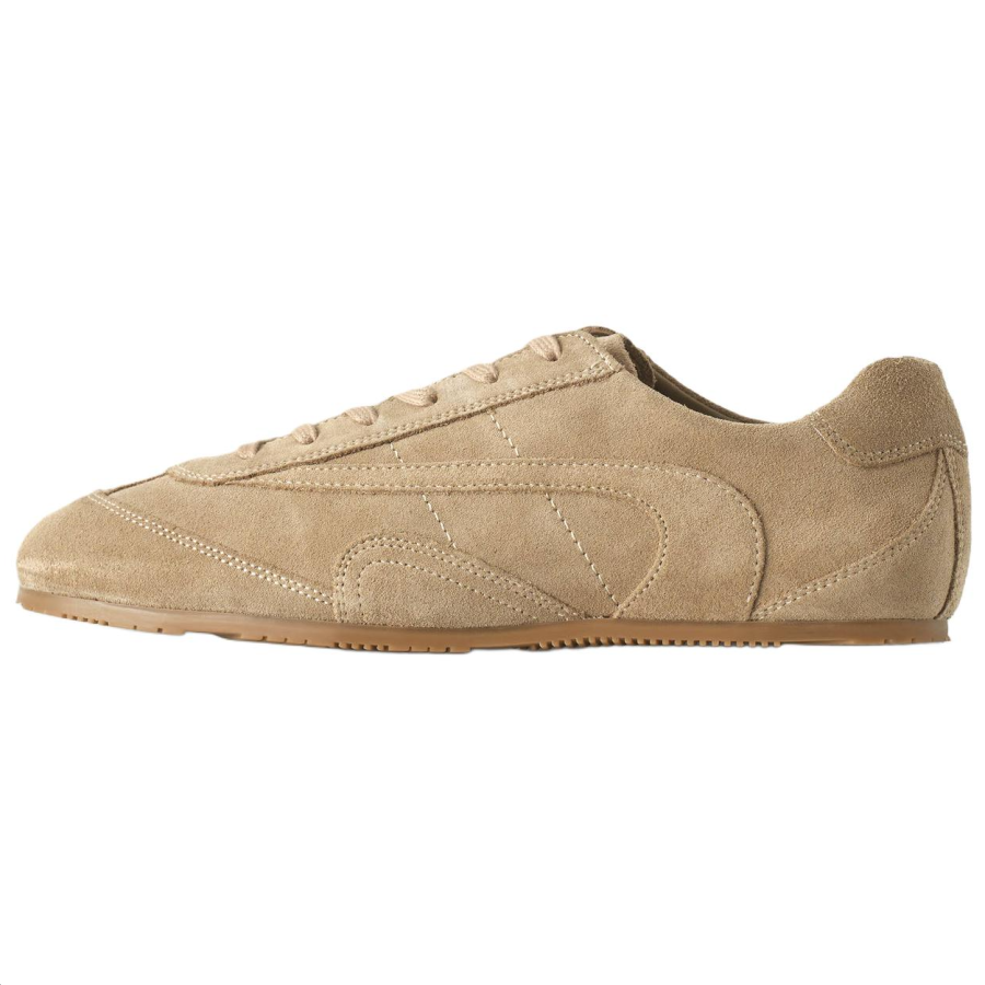 COS Minimalist Leather, Suede Low top Casual Shoes Women's Beige