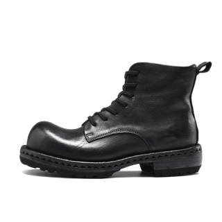 IGESHI Martial Star Horse Leather Short Combat Boots Men's