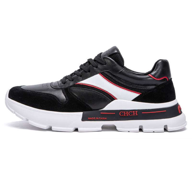 CHCH Cow Leather Cushioning Slip Resistant Breathable Cushioning Slip Resistant Breathable Low top Sports Casual Shoes
