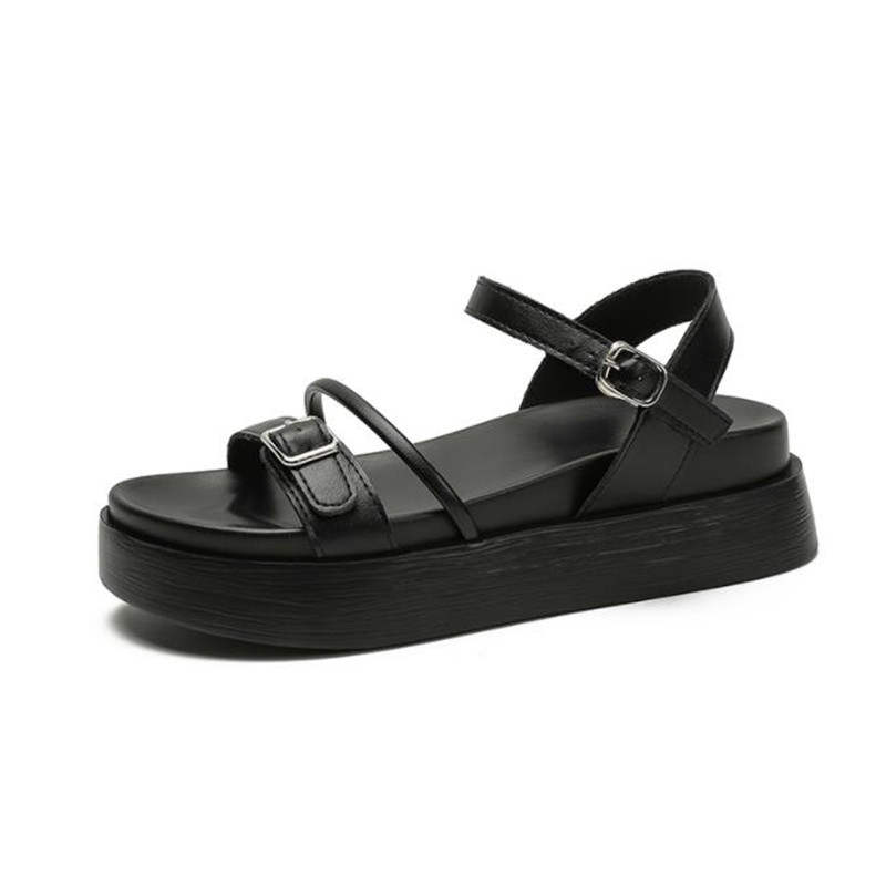 TATAYA Microfiber Leather One Strap Sandals Women's