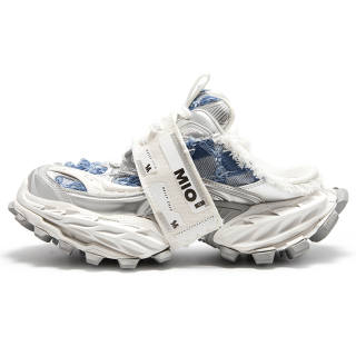 MIO Closed Toe Slippers Unisex Blue/Silver