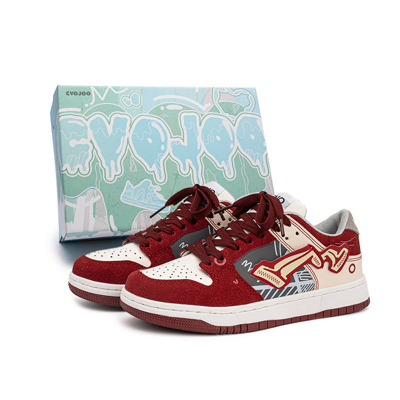 CVOJOO Slip Resistant Slip Resistant Low top Skateboard Shoes Unisex