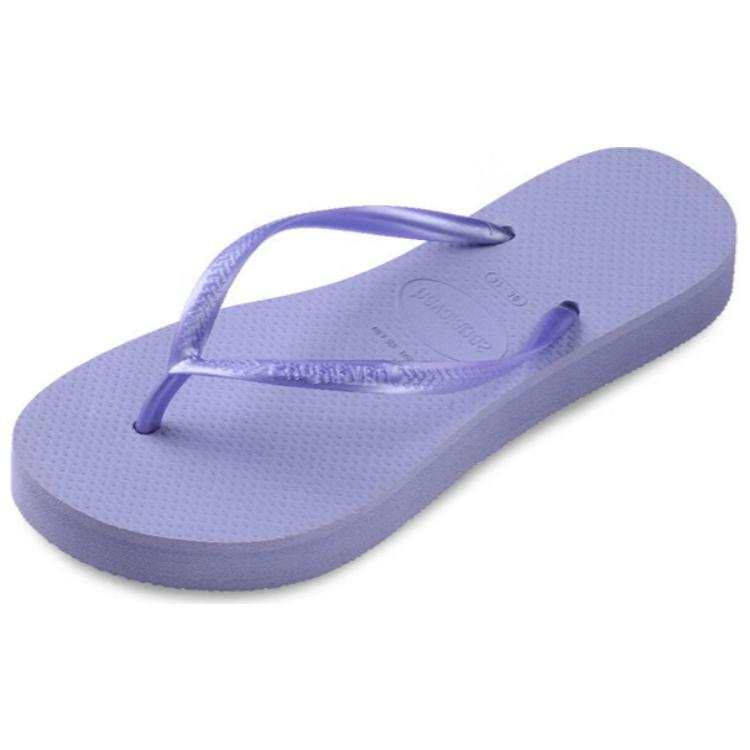 Havaianas Slim Rubber Sole Abrasion Resistant Flip Flops Women's Purple