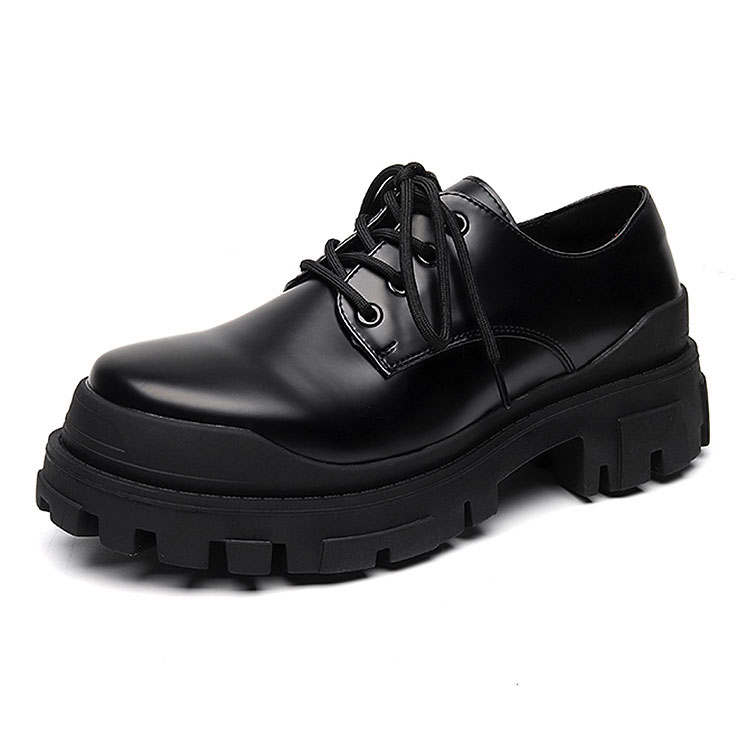 KAQIAODI Microfiber Leather Casual Shoes Men's Black