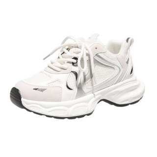 PARK DANCE Microfiber Leather Low top Chunky Sneakers Women's