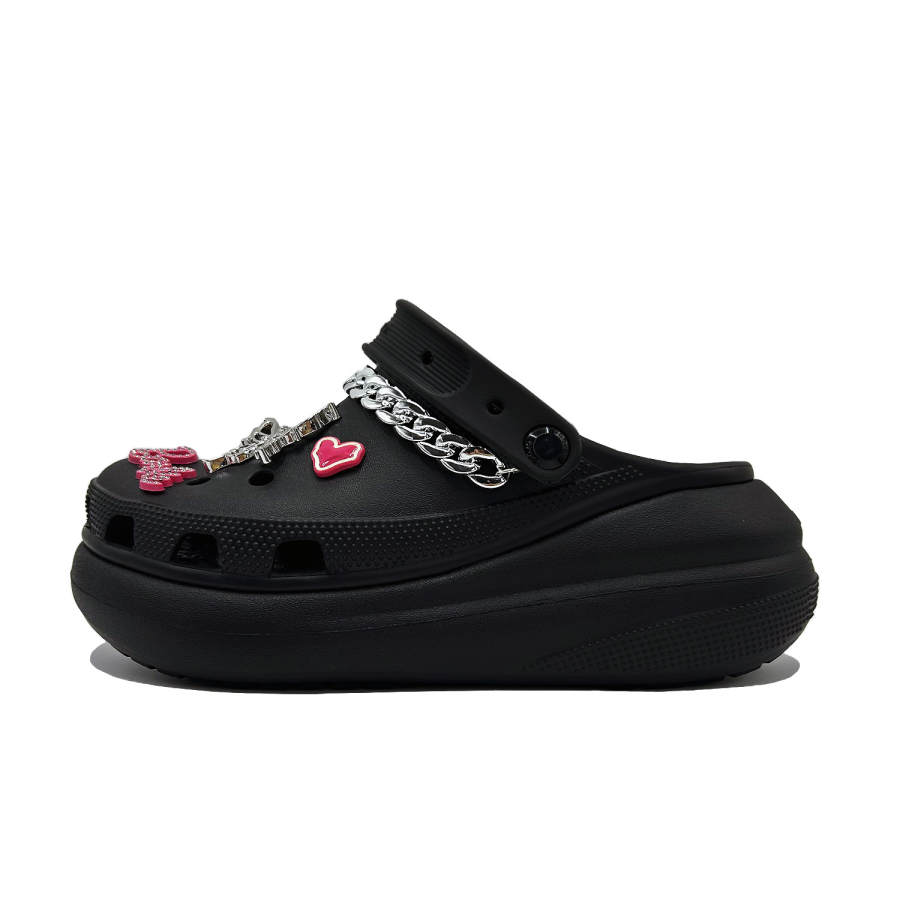 Crocs Crocs Classic Quiet Clog Plaid Bowknot EVA Clogs Women's Black