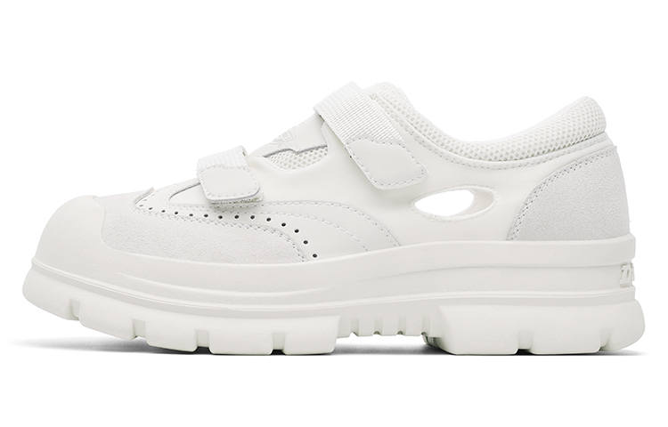 Dickies Patchwork Collection, Fashion Minimalist Style, Thick Soled Design Skateboard Shoes Women's Beige