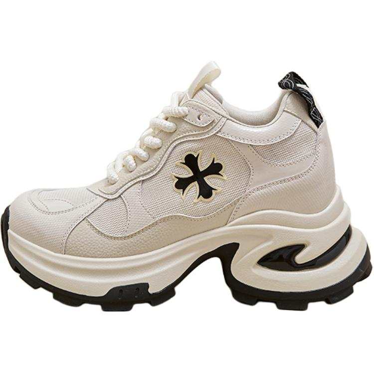 QINGZHUHU Abrasion Resistant Breathable Moisture Wicking Coverage Low top Chunky Sneakers Women's