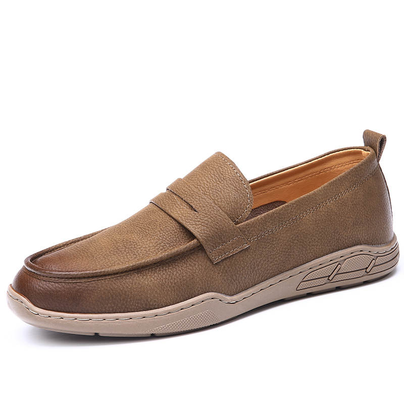 KACHILANG Casual Leather Shoes Men's Low Top