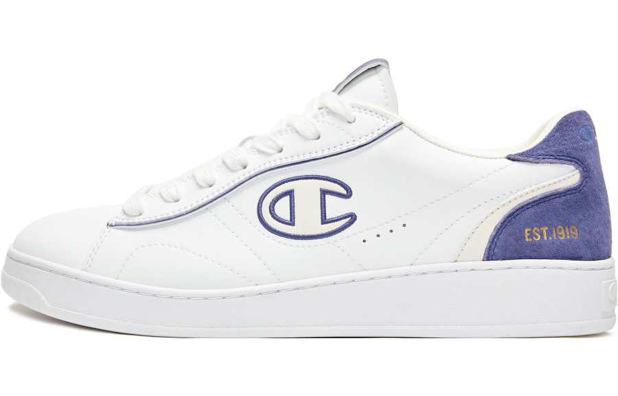 Champion Alpha 1 Synthetic Leather Low top Skateboard Shoes Men's Blue