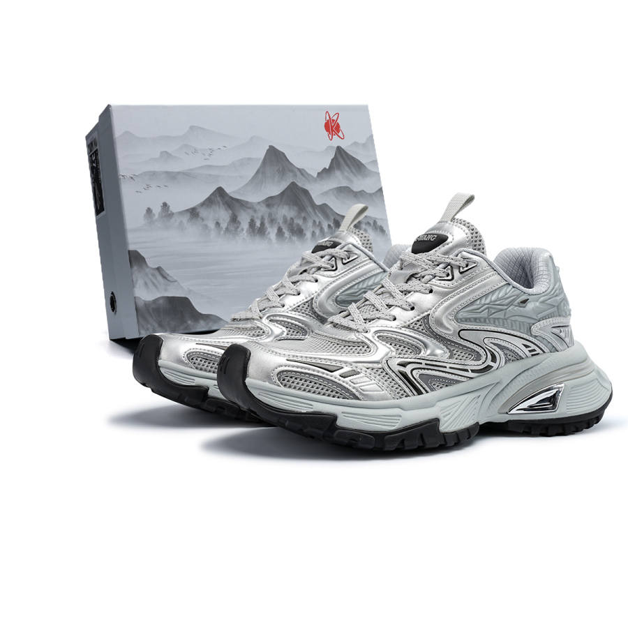 K-WANG Snake Scale Collection Height Increasing Wear-Resistant Breathable Slip-Resistant Low-Top Chunky Sneakers Unisex
