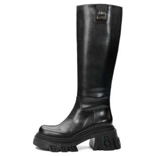 DIBO MANNER Astral Series Multicolor Genuine Leather Long Shaft Fashion Apparel Platform Height Increasing High Boots