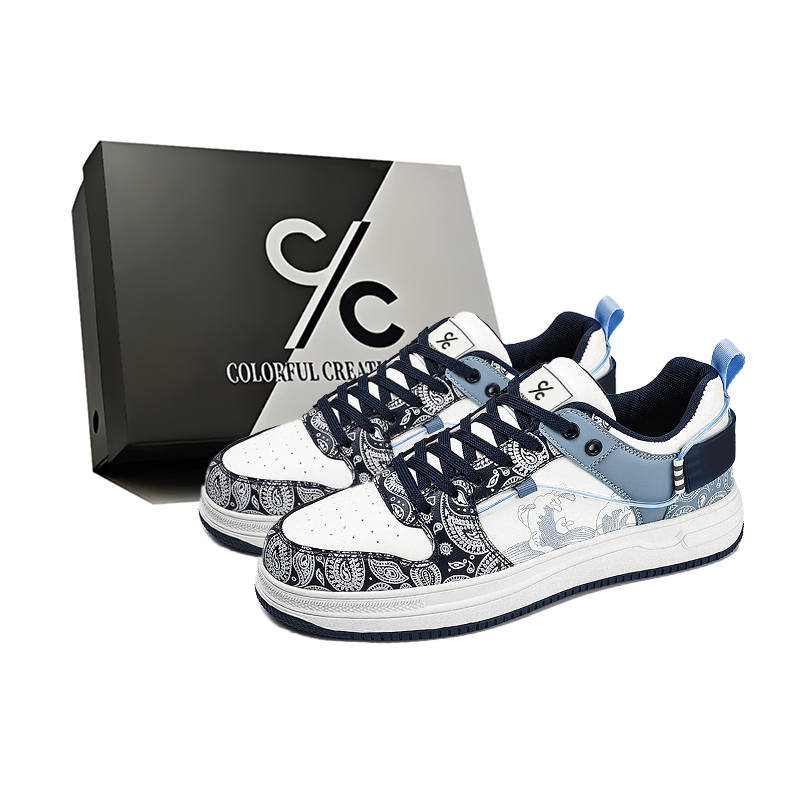 Colorful Creations Microfiber Leather Height Increasing Abrasion Resistant Breathable Slip Resistant Low top