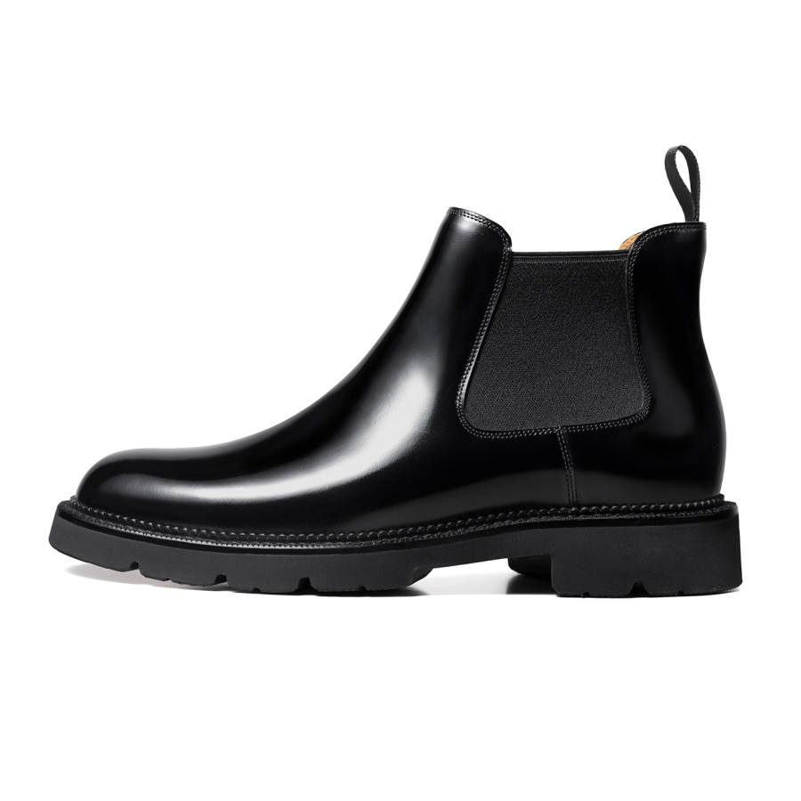 THOM WILLS British Style Business Formal Fall Winter Leather Boots Short Chelsea Boots Men's