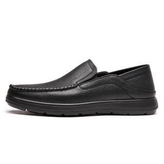 PLO CART Cow Leather Casual Shoes Men's Black