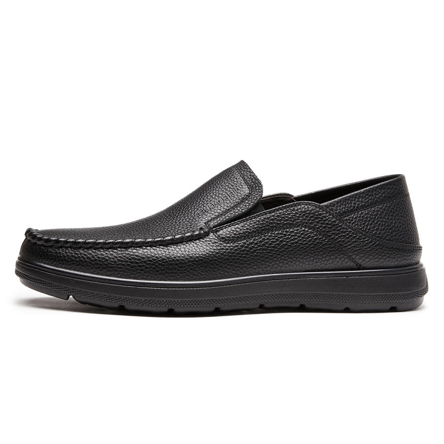 PLO CART Cow Leather Casual Shoes Men's Black