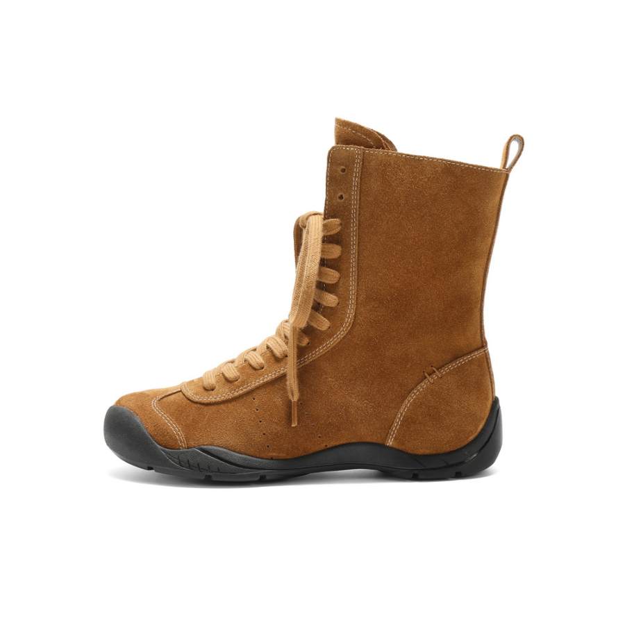 BELLE BELLE Cow Split Leather Ankle Boots Women's