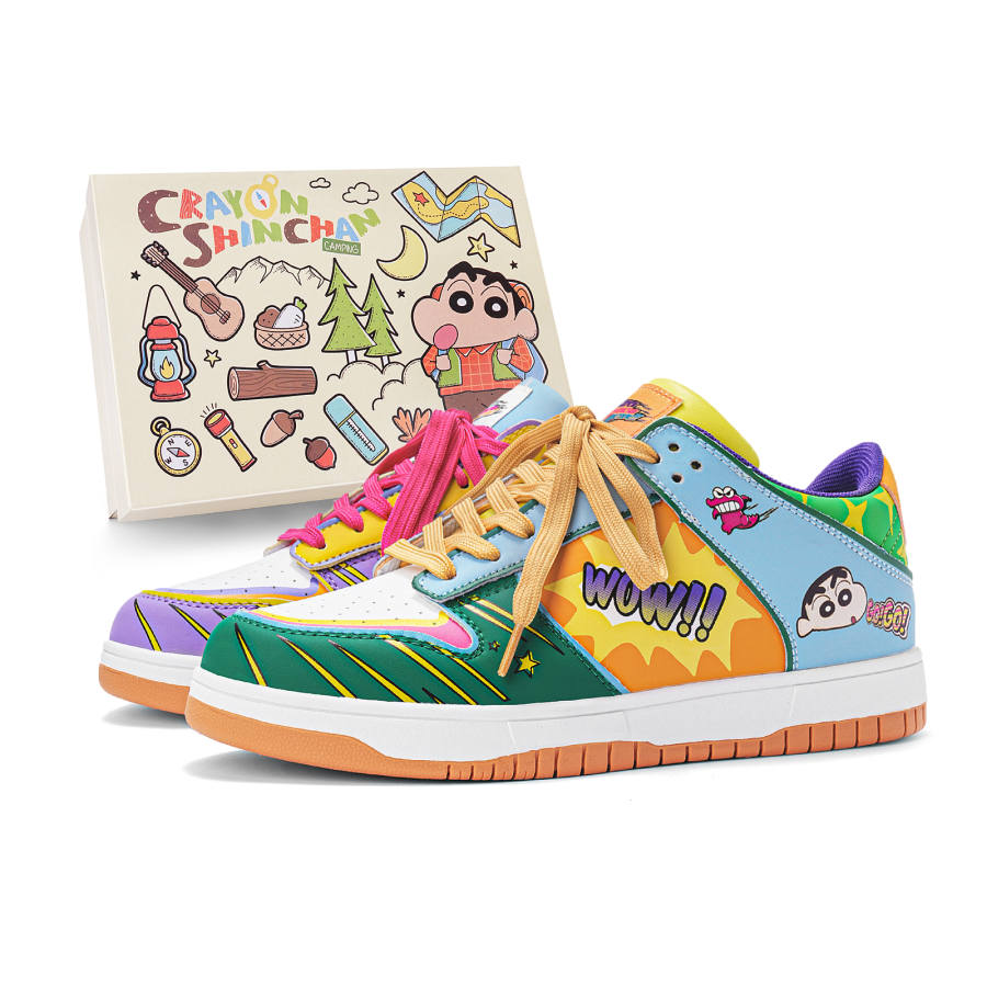 Crayon Shinchan Low top Skateboard Shoes Unisex Gift Box Set