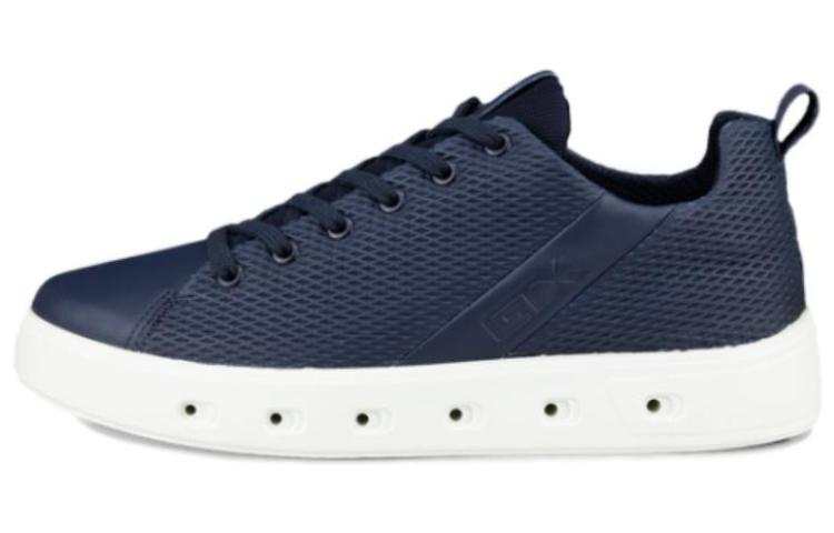 Ecco Ecco Street 720 Leather Low top Skateboard Shoes Men's Blue