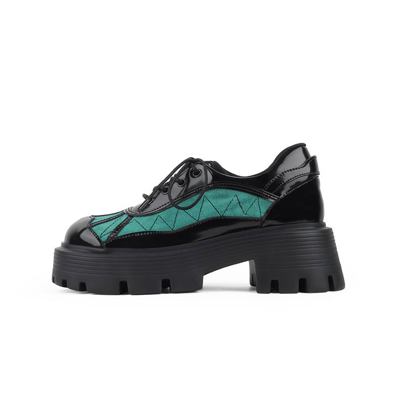 Niuwa Studio Microfiber Leather Casual Shoes 6.5cm Women's Black