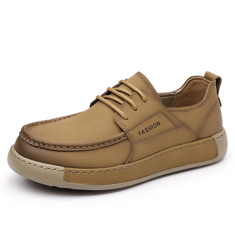GONGNIULEITING Cow Split Leather Casual Shoes Men's
