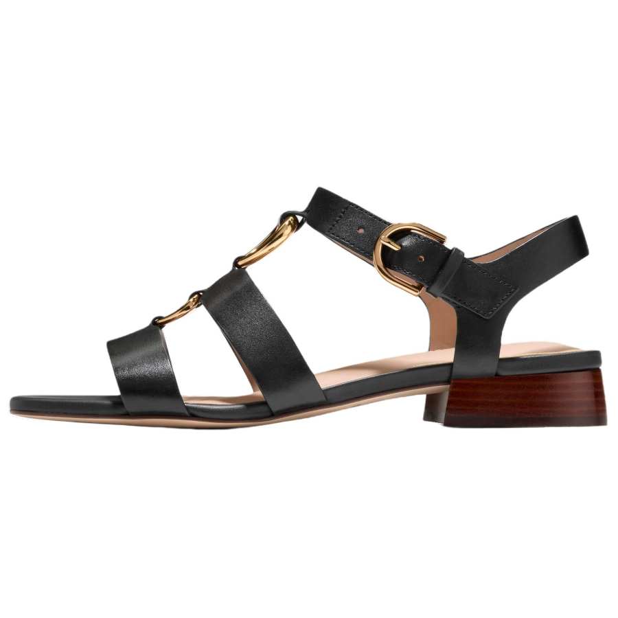 COLE HAAN Cow Leather Roman Sandals Women's Black