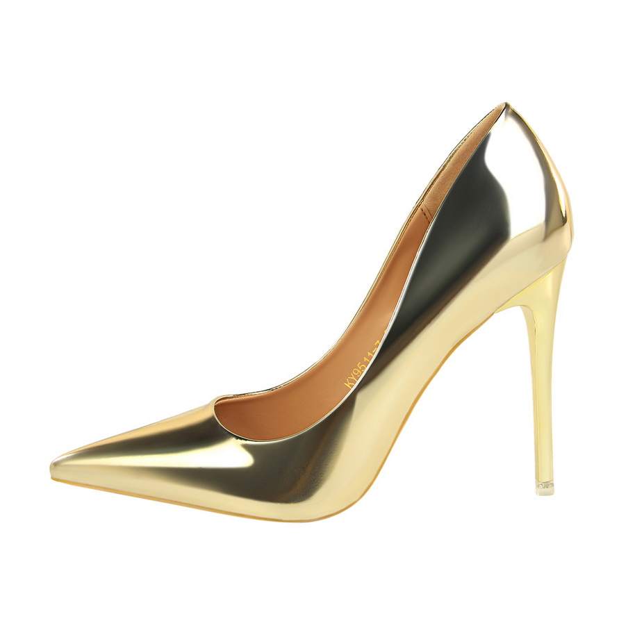 QITUMAUL Patent Leather High Heels Women's