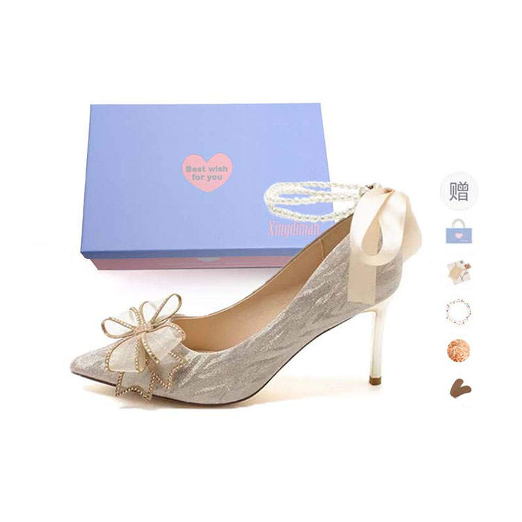 Xingdiman Pu Slim Heel High Heels 8cm 6cm Women's