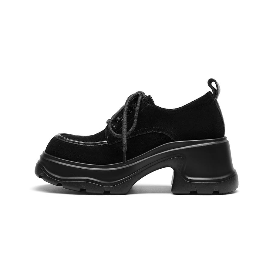 GOLDLION Cow Split Leather Casual Shoes 7cm Women's
