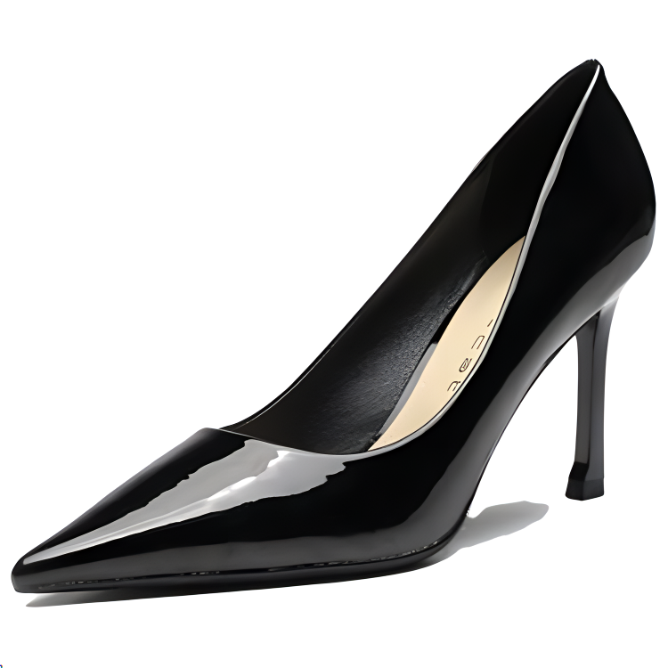 RoseDoris Patent Leather Slim Heel High Heels 8cm Women's