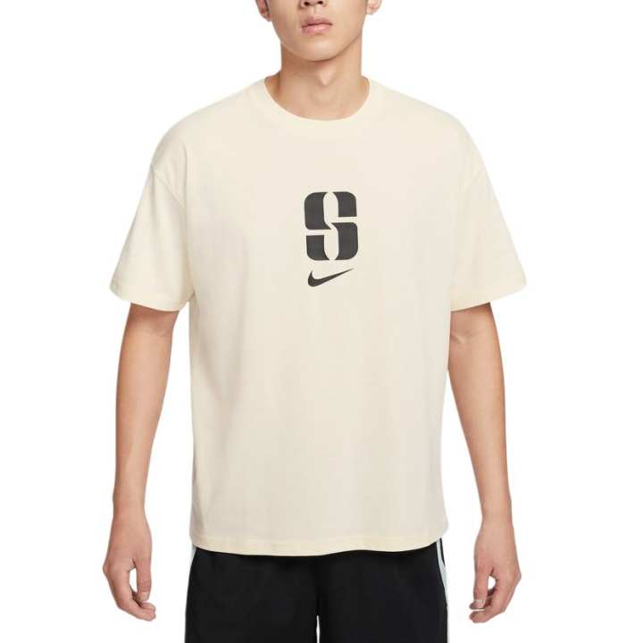 Nike Nike T Shirts Men's Light Apricot Crew Neck Moderate Straight Fit
