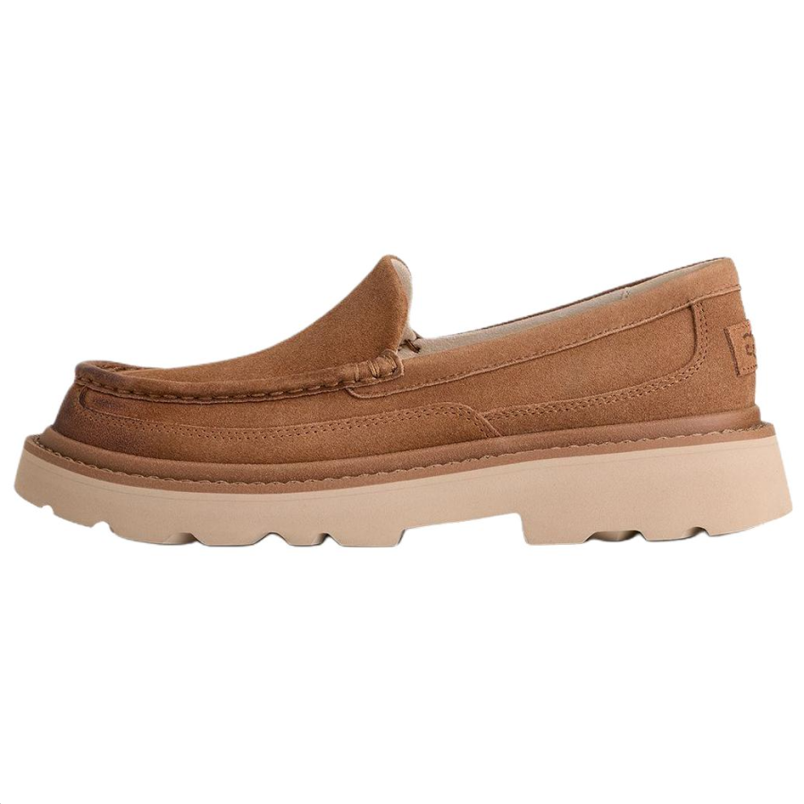 UGG UGG Ascot Cow Split Leather Loafers Men's Chestnut