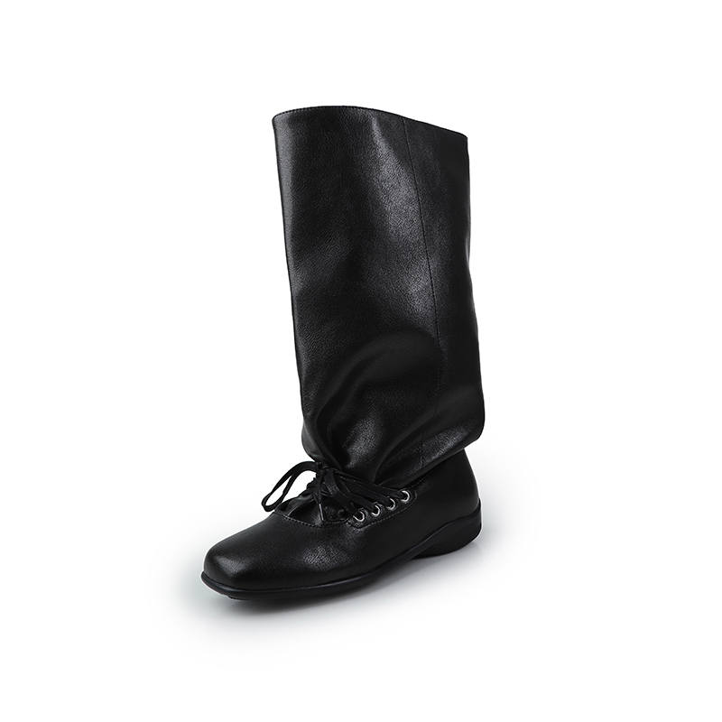 Hankermeet Sheepskin Knee high Boots 3.5cm Women's