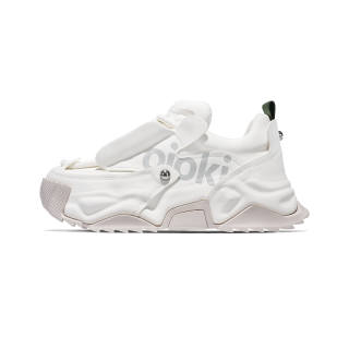 SALAXI Cow Split Leather Cushioning Height Increasing Low top Chunky Sneakers Unisex