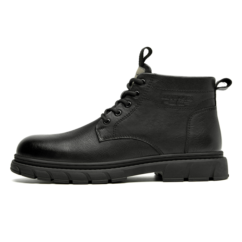 SEPTWOLVES SEPTWOLVES Top Grain Cow Leather Combat Boots Men's