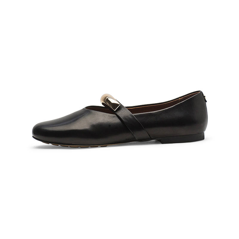 Coup De Foudre Cow Leather Minimalist Fashion Mary Jane Shoes Women's