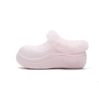 TRAPAR WAVES SS25 Plush Chef Fleece Lined Closed Toe Slippers Women's Pink