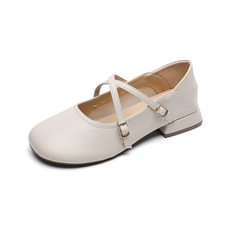 QITUMAUL Block Heel Mary Jane Shoes Women's