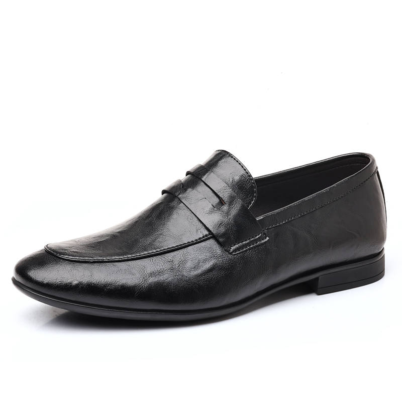 YINGLUNQISHI Top Grain Cow Leather Men's Casual Shoes Men's