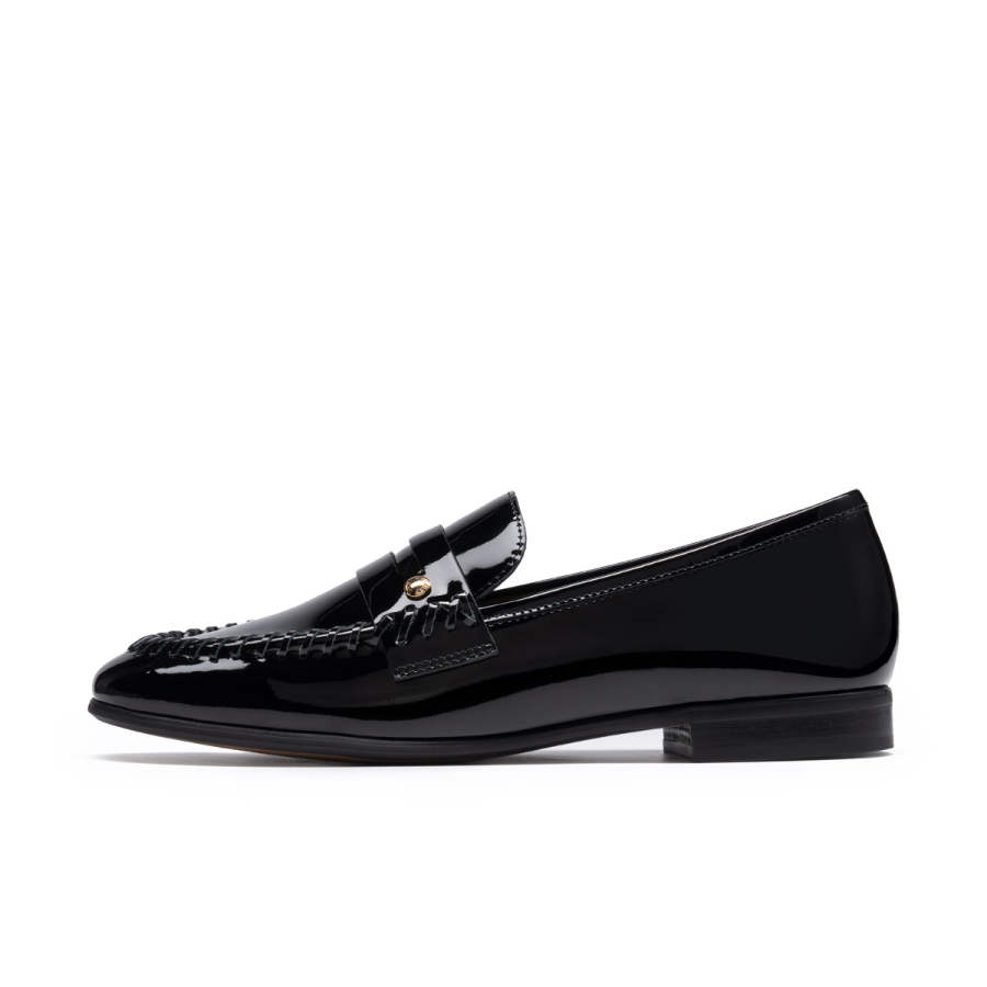 CHRISDIEN DENY Loafers Women's Low Top Black/White