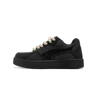 JIPOSEN Low top Skateboard Shoes Unisex Black