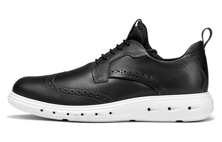 Ecco Hybrid Waterproof 720 Casual Leather Shoes Men's Magnet Gray